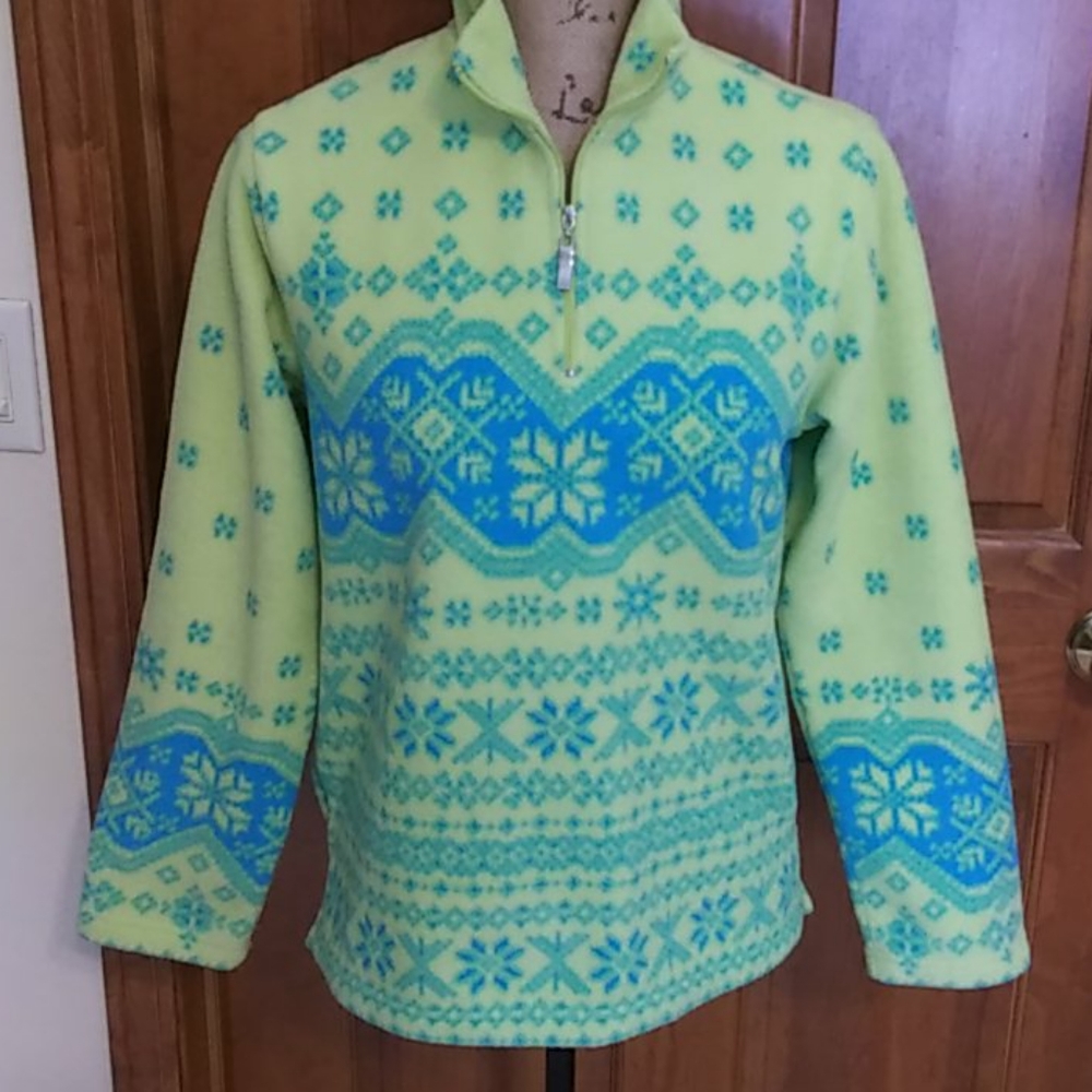 Coldwater creek quarter zip fleece
